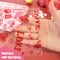 Wrapables Valentines Cellophane Treat Bags With Twist Ties for Candy, Cookies, Treats, Gifts and Party Favors (100pcs), Love Hearts